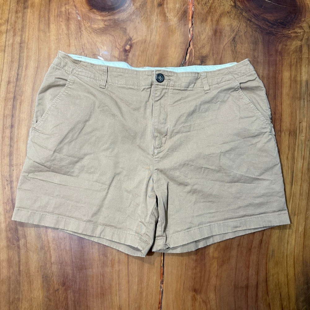 Chubbies Mens Shorts 38 Chino 5.5" Regular Fit Flat Cotton Beige Tan SS28